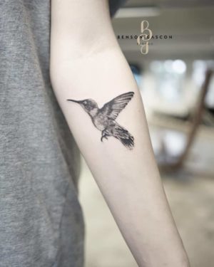 Benson Tattoo Studio Fineline Bird Tattoo