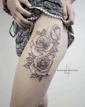 Benson Tattoo Studio Flower Tattoo Design
