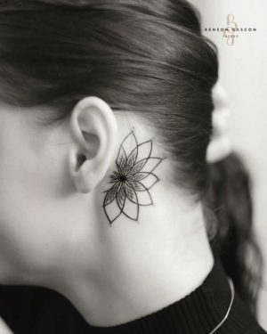 Benson Tattoo Studio Geometric Ear Design Tattoo