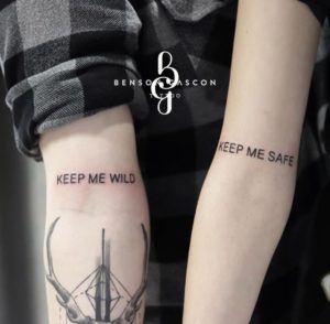 Benson Tattoo Studio Script Tattoo Design