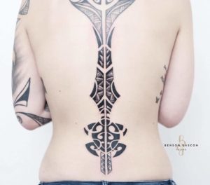 Benson Tattoo Studio Tribal Back Tattoo Design