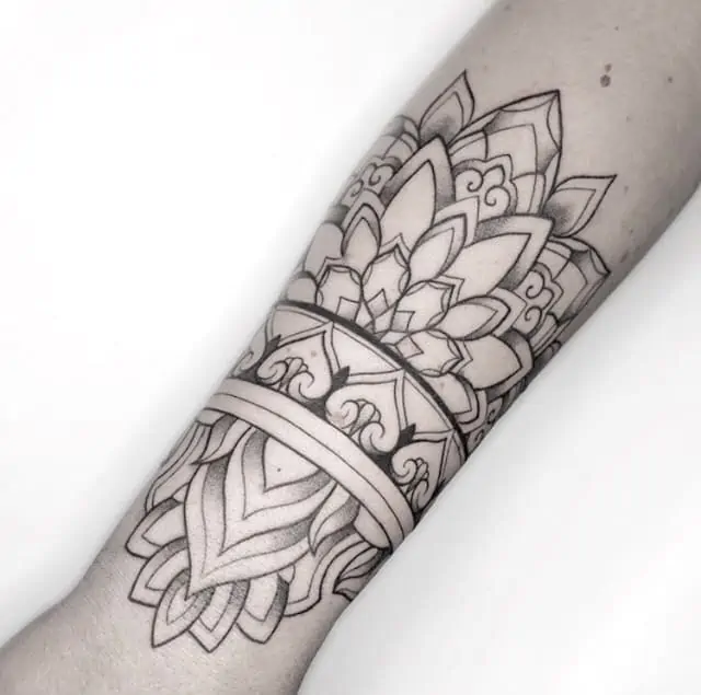 Mandala forearm wrist tattoo design digital download  TattooDesignStock