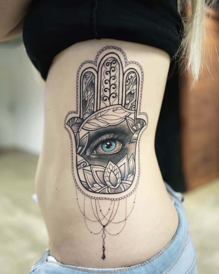 mandala tattoo eye