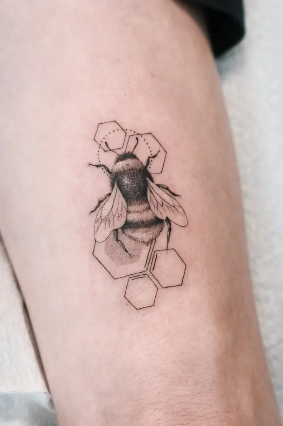 design d'abeille fineline
