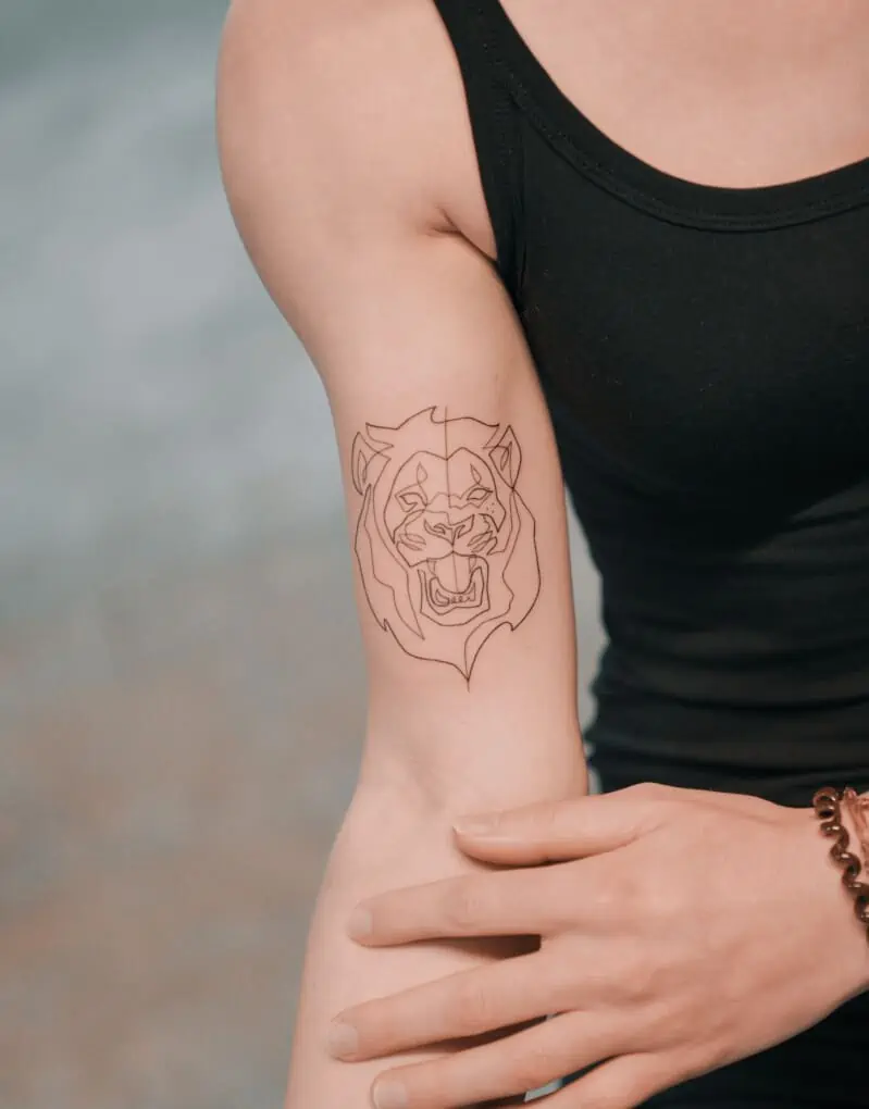 100 Drawing Of A Simple Lion Tattoo Illustrations RoyaltyFree Vector  Graphics  Clip Art  iStock