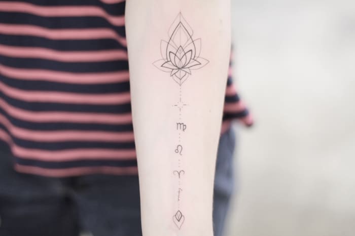 minimal mandala tattoo design
