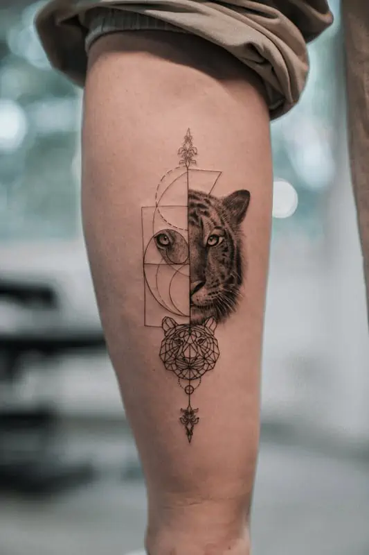 12 Best Geometric Tiger Tattoo Designs and Ideas  PetPress  Geometric  tiger tattoo Tiger tattoo design Geometric tiger